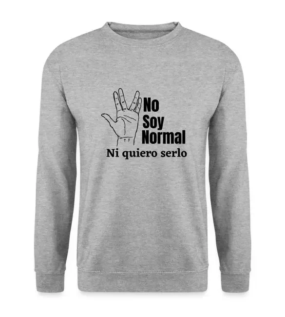 title-Sudadera básica unisex-No soy normal-Roberto Jimenez Navas-title