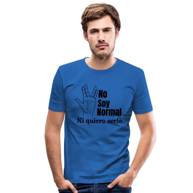 title-camiseta ajustada hombre-No soy normal-Roberto Jimenez Navas-title