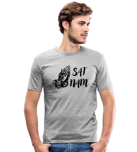 Camiseta ajustada hombre – «Sat Nam»
