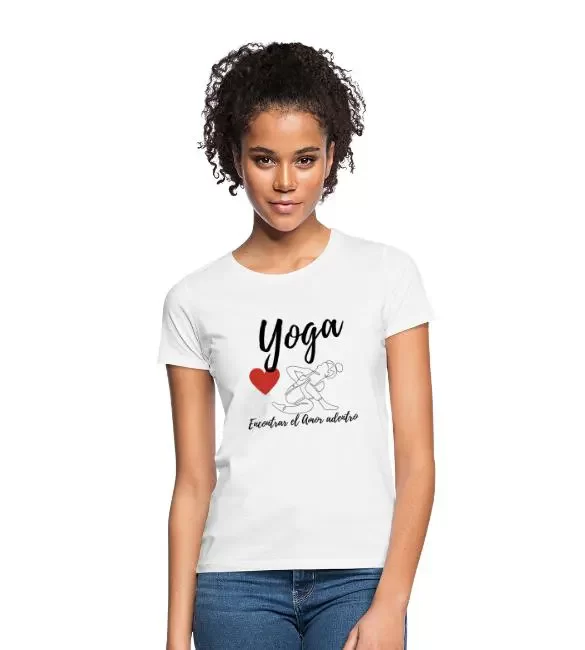 Camiseta ajustada mujer – «Yoga Encontrar»
