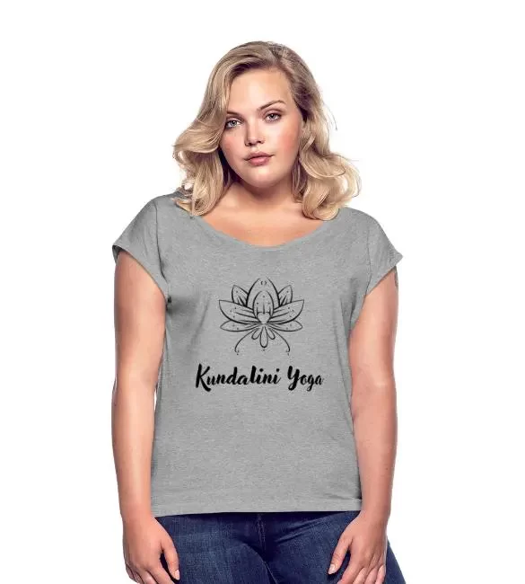title-camiseta con manga enrrollada mujer-Loto Kundalini yoga-Roberto Jimenez Navas-title