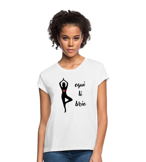 Camiseta holgada mujer – «Equilibrio»