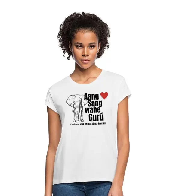 Camiseta holgada mujer – «Wahe Guru»