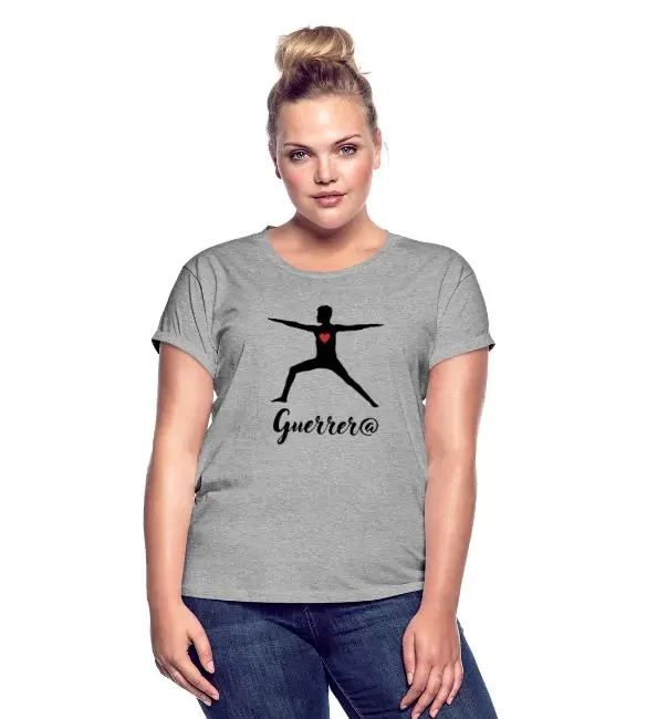 Camiseta holgada mujer – «Guerrer@»