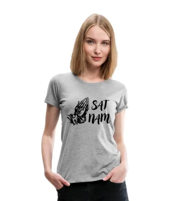 Camiseta premium mujer – «Sat Nam»