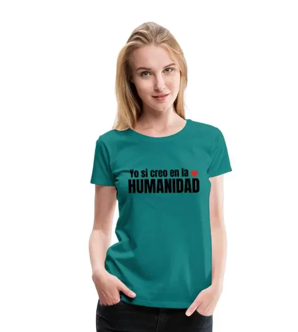 Camiseta premium mujer – «Yo si creo»