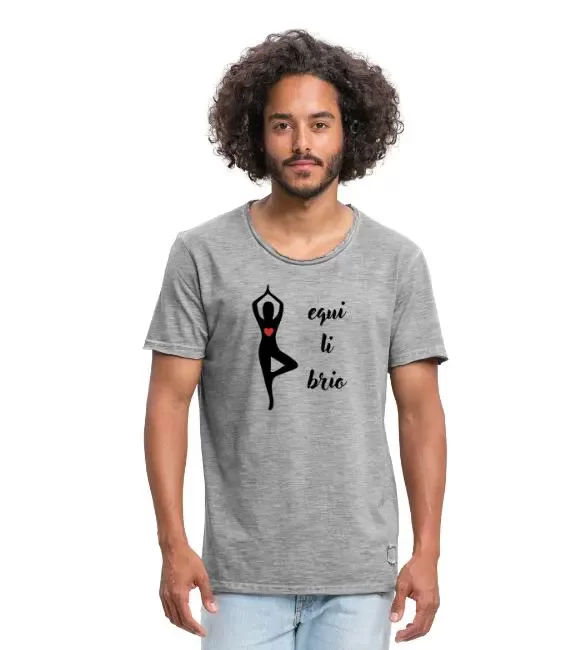 Camiseta vintage hombre – «Equilibrio»