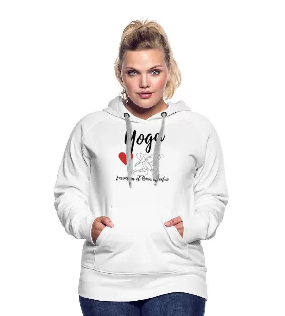 Sudadera capucha mujer- «Yoga Encontrar»